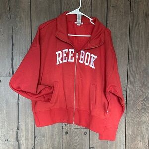 Reebok Bold Red Full-Zip Sweatshirt